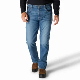 Vaqueros para hombre Fr de corte holgado y pierna recta con tecnología Rugged Flex™: vaqueros ignífugos