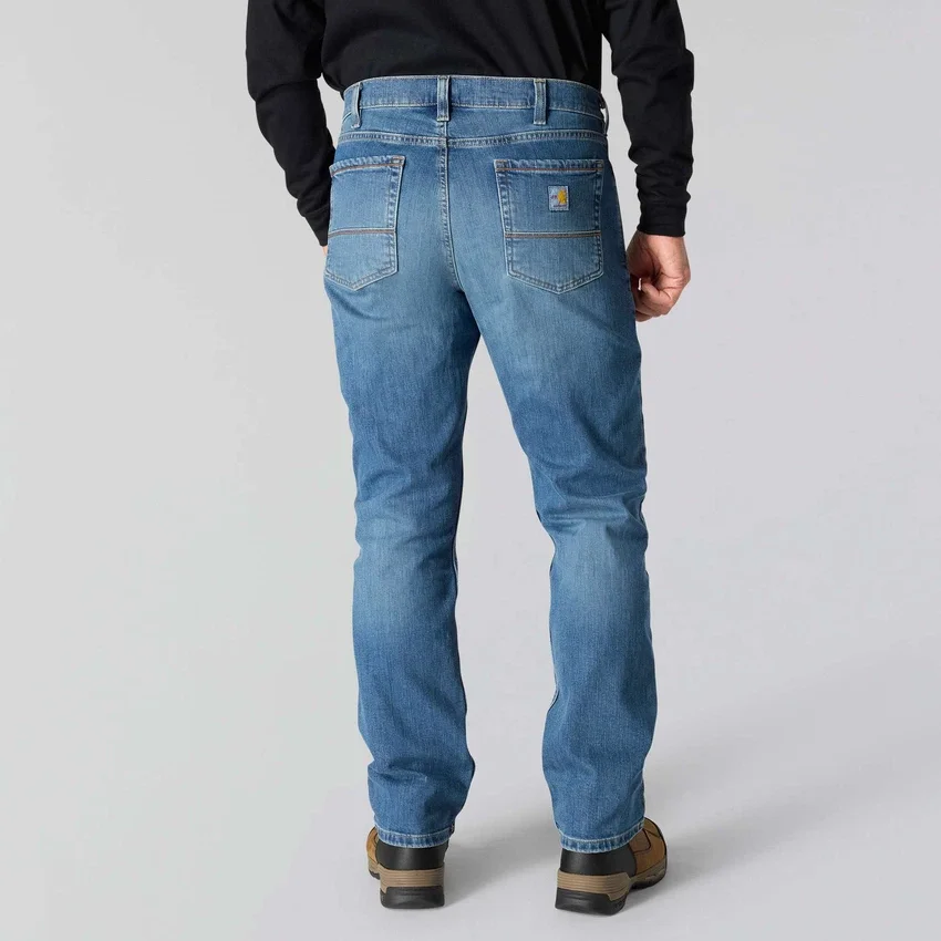 Vaqueros para hombre Fr de corte holgado y pierna recta con tecnología Rugged Flex™: vaqueros ignífugos