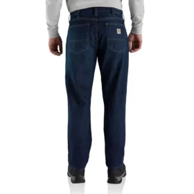 Vaqueros para hombre Fr de corte holgado y pierna recta con tecnología Rugged Flex™: vaqueros ignífugos