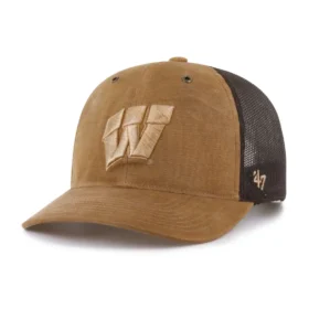 Wisconsin Badgers '47, gorra trucker teñida, corte holgado